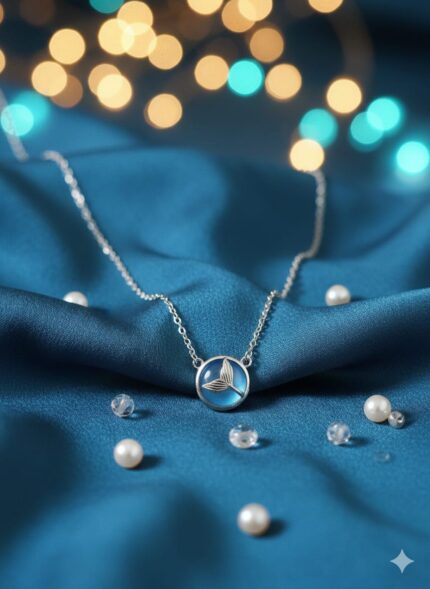Mermaid Tail Silver Necklace